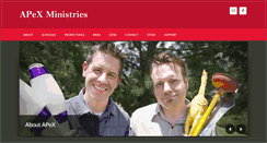 Desktop Screenshot of apexministries.com