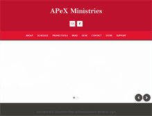 Tablet Screenshot of apexministries.com